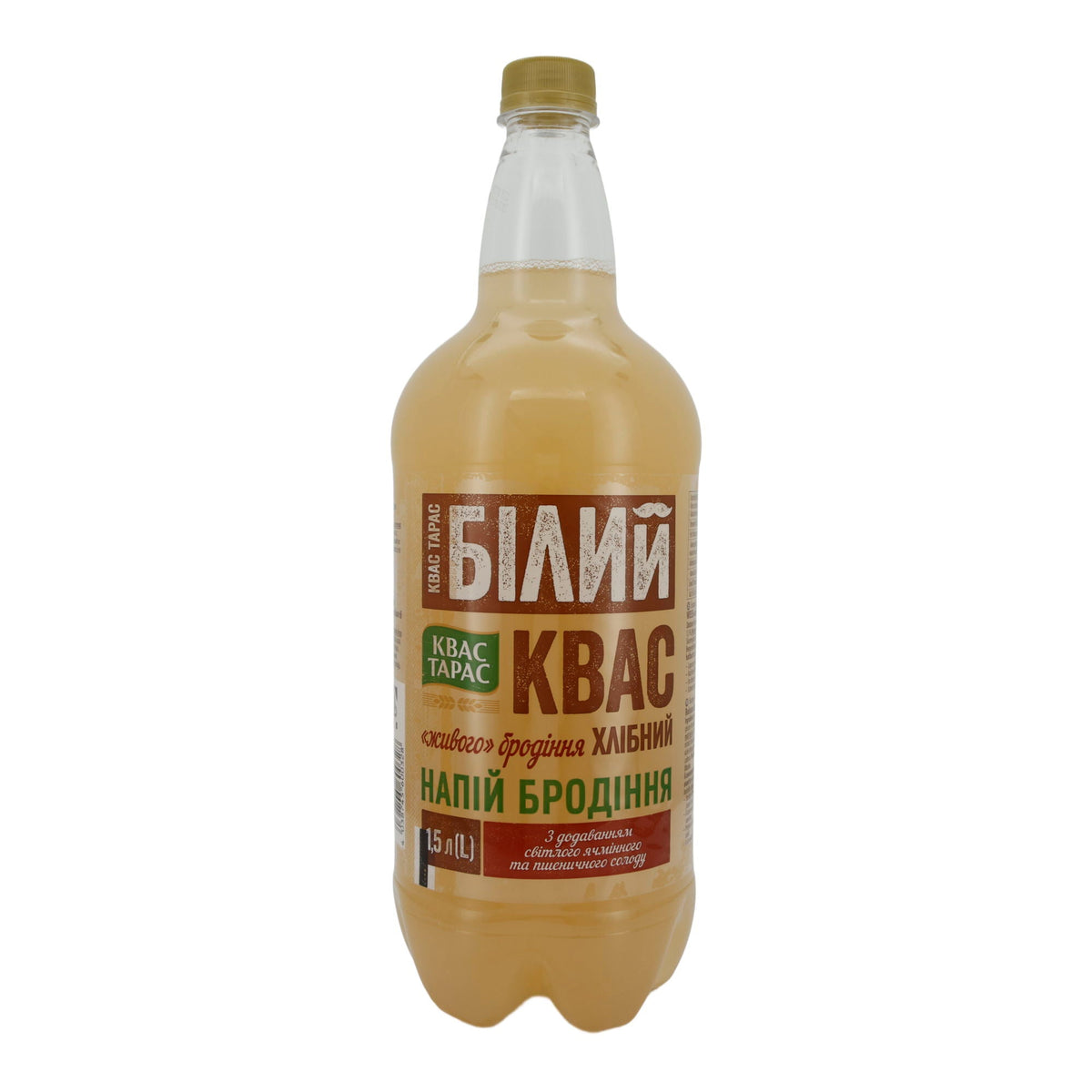 Erfrischendes Gärgetränk Kvas Taras | mit Gersten- und Weizenmalz | 1,5L