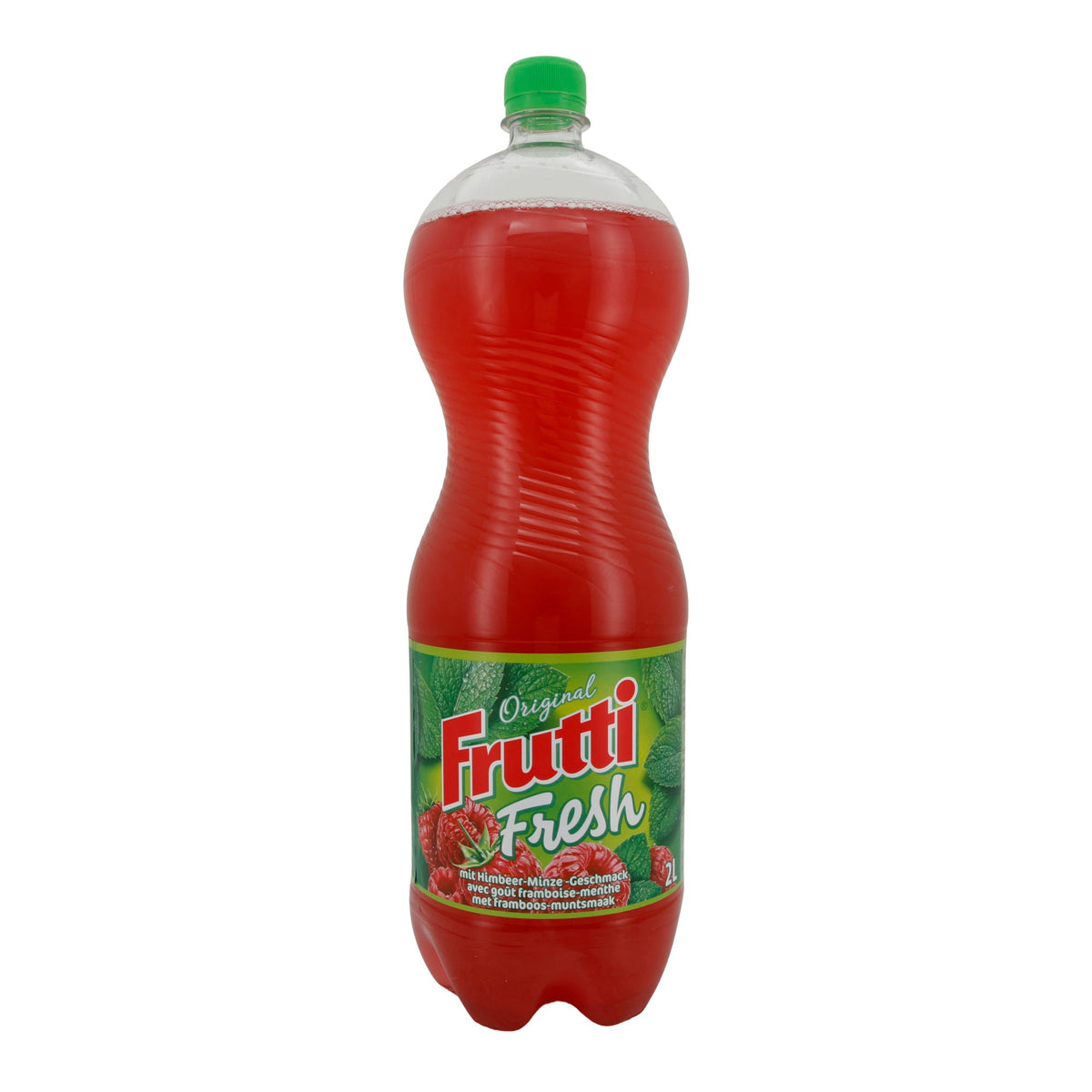 Erfrischungsgetränk Frutti Fresh | Getränk | Himbeer-Minz-Geschmack, kohlensäurehaltig | 2L FRUTTI FRESH