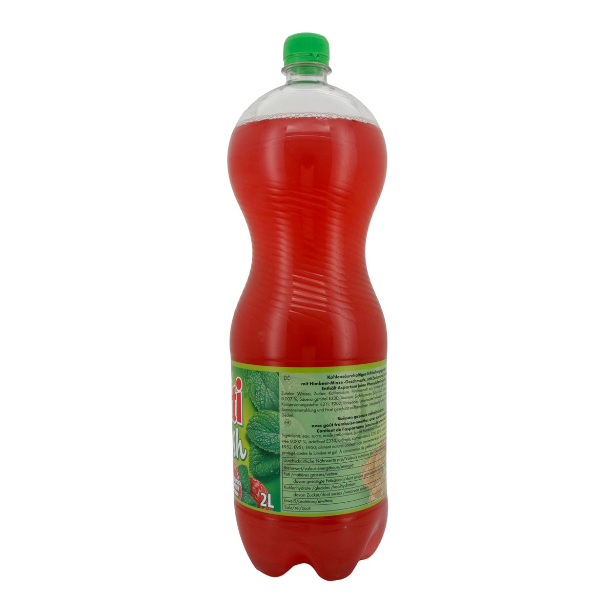 Erfrischungsgetränk Frutti Fresh | Getränk | Himbeer-Minz-Geschmack, kohlensäurehaltig | 2L FRUTTI FRESH