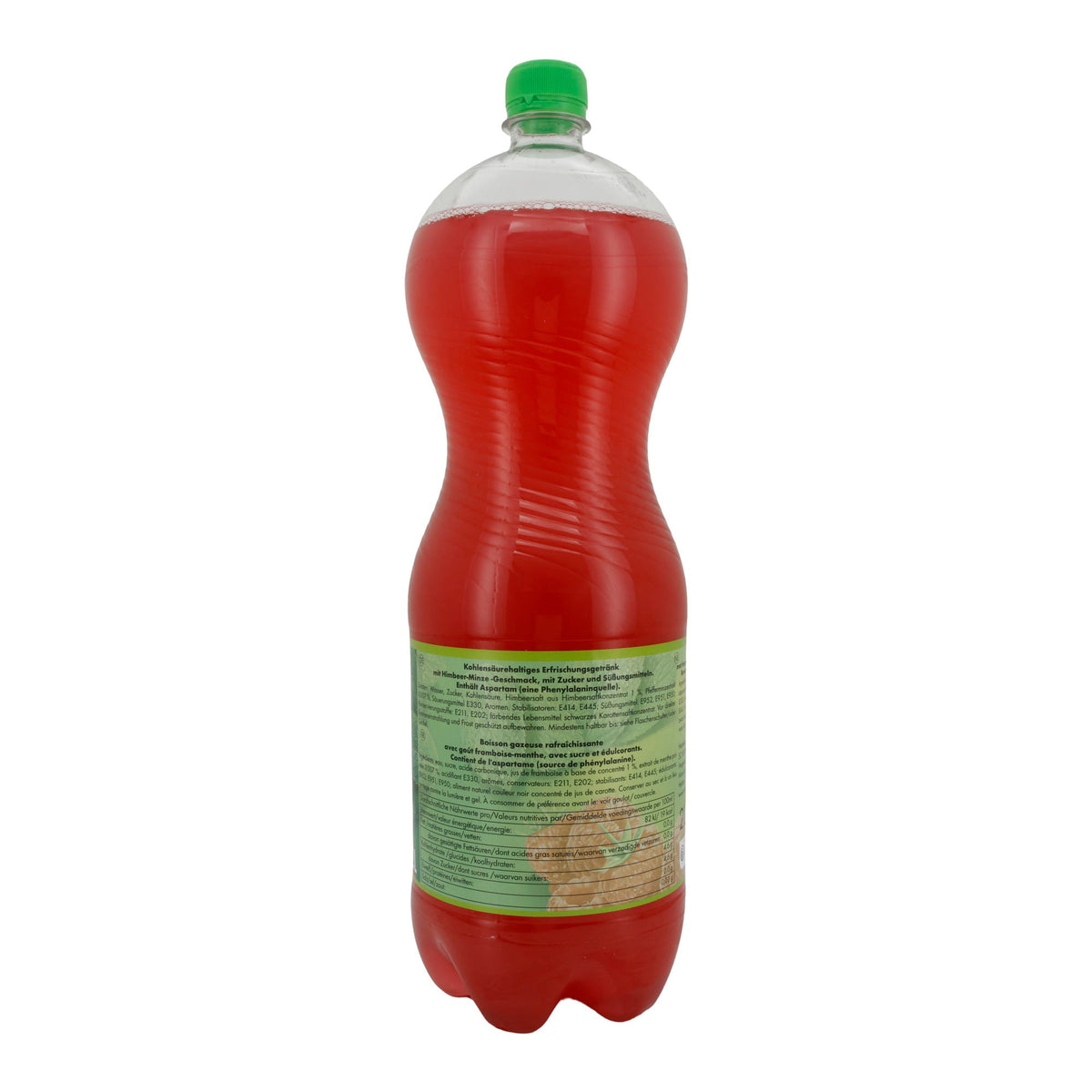 Erfrischungsgetränk Frutti Fresh | Getränk | Himbeer-Minz-Geschmack, kohlensäurehaltig | 2L FRUTTI FRESH