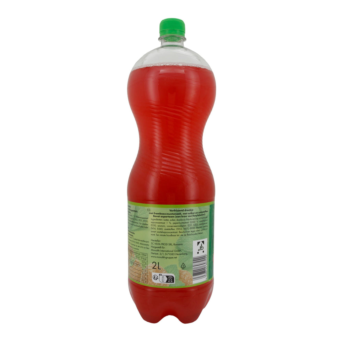 Erfrischungsgetränk Frutti Fresh | Getränk | Himbeer-Minz-Geschmack, kohlensäurehaltig | 2L FRUTTI FRESH