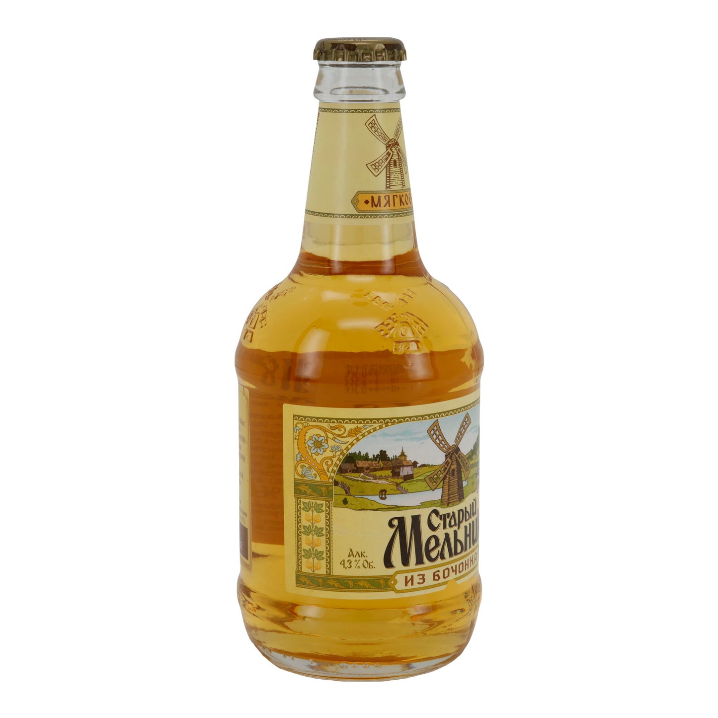 Schankbier Stary Melnik | Russisch bier | van het vat | 4 flessen, 3 % vol