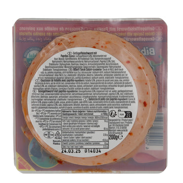 Geflügelsalami Suntat | Tavuk-Hindi Dilim Salam Biberli | Mit Paprika, Halal | 200 g