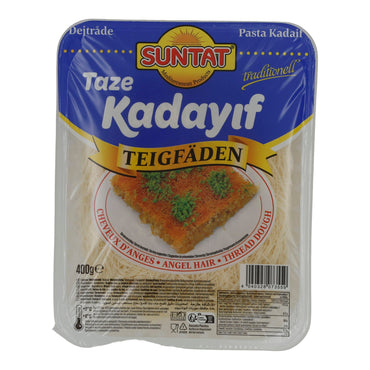Teigfäden Suntat | Taze Kadayıf | Frisch, für Künefe & Baklava | 400 g SUNTAT