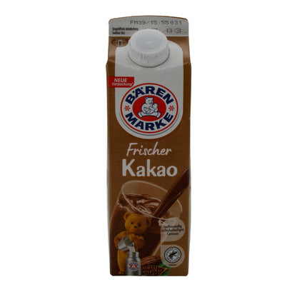 Kakao Bärenmarke Cacao Frais | Riche et chocolaté | 0,5 l