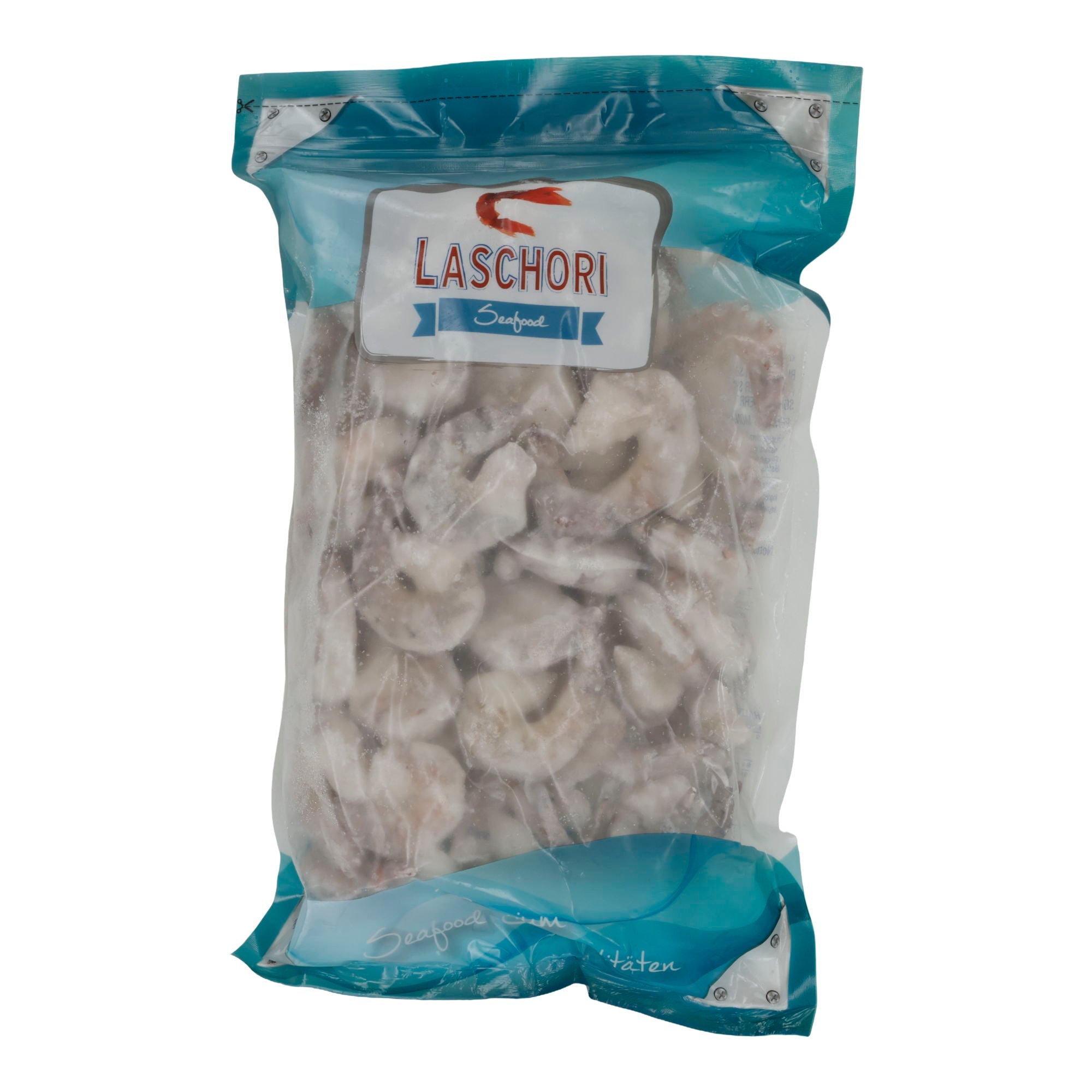 Garnelen Laschori | Garnelen | Black Tiger Shrimps, Riesengarnelenschwänze 26/30, geschält & entdarmt | 800g HENNE