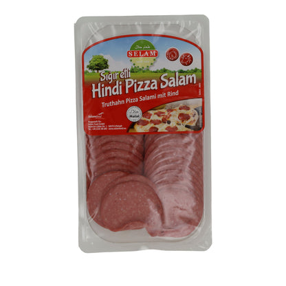 Pizza-Salami Selam | Salame per pizza hindi | Halal, tacchino e manzo | 200 g