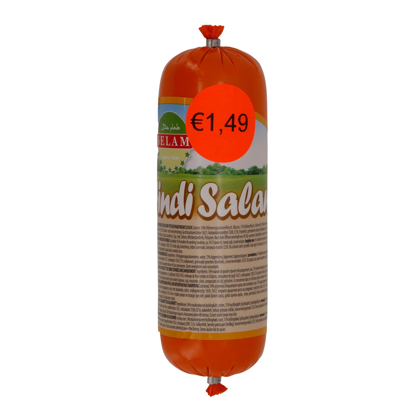 Wurst Selam | Hindi Wurst | Halal-Putenwurst, Frühstück & Snacks | 400 g
