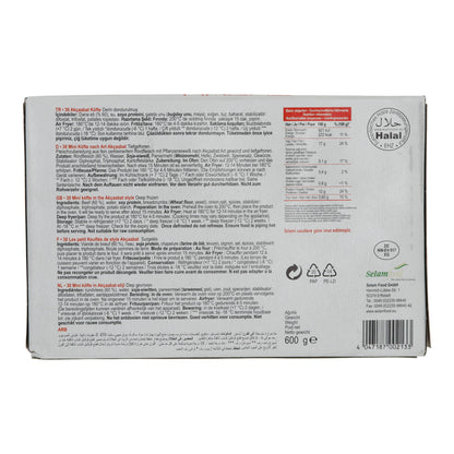 Bratwurst Selam | Tavuk Sosis | Hähnchen Bratrollen, Halal, tiefgefroren | 1300 g (20 Stück)