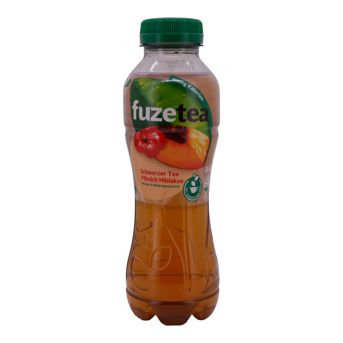 Zwarte Thee Fuze Tea | Perzik Hibiscus | Caloriearm, verfrissend | 0,4 L