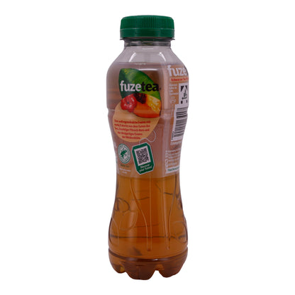 Zwarte Thee Fuze Tea | Perzik Hibiscus | Caloriearm, verfrissend | 0,4 L