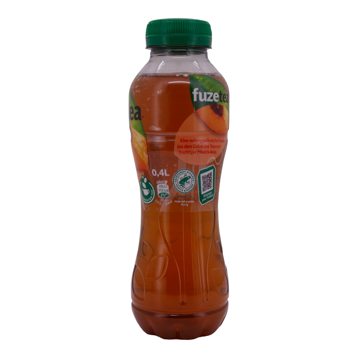 Erfrischungsgetränk Fuze Tea | Schwarzer Tee Pfirsich | Mit natürlichem Pfirsichgeschmack | 0,4 L COCA COLA