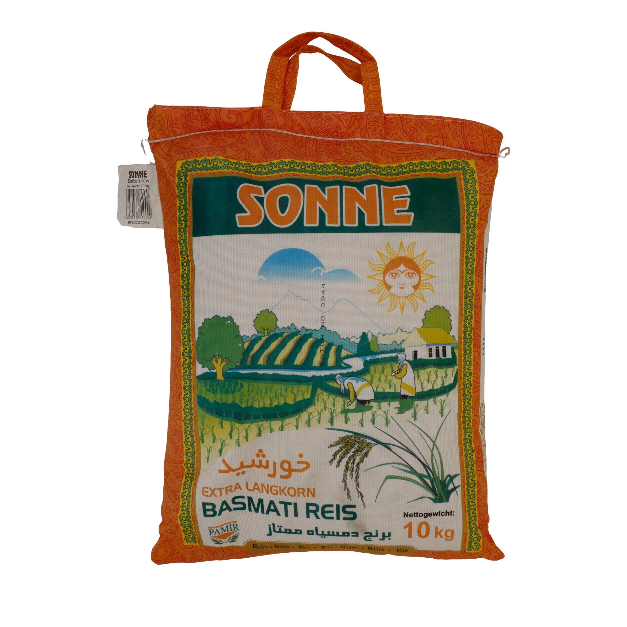 Langkornreis Sonne | Extra Basmati Reis | Duftend, für traditionelle Küche | 10 kg - Taste Your World