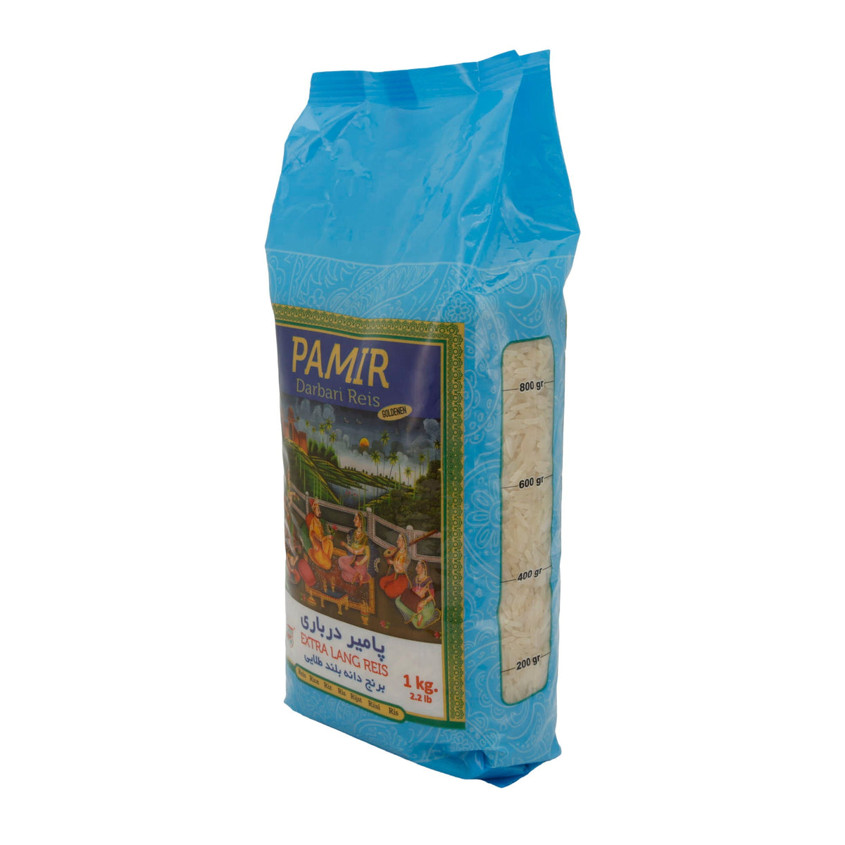 Reis Pamir | Darbari Golden Extra Langkorn | Aromatischer Basmati | 1kg