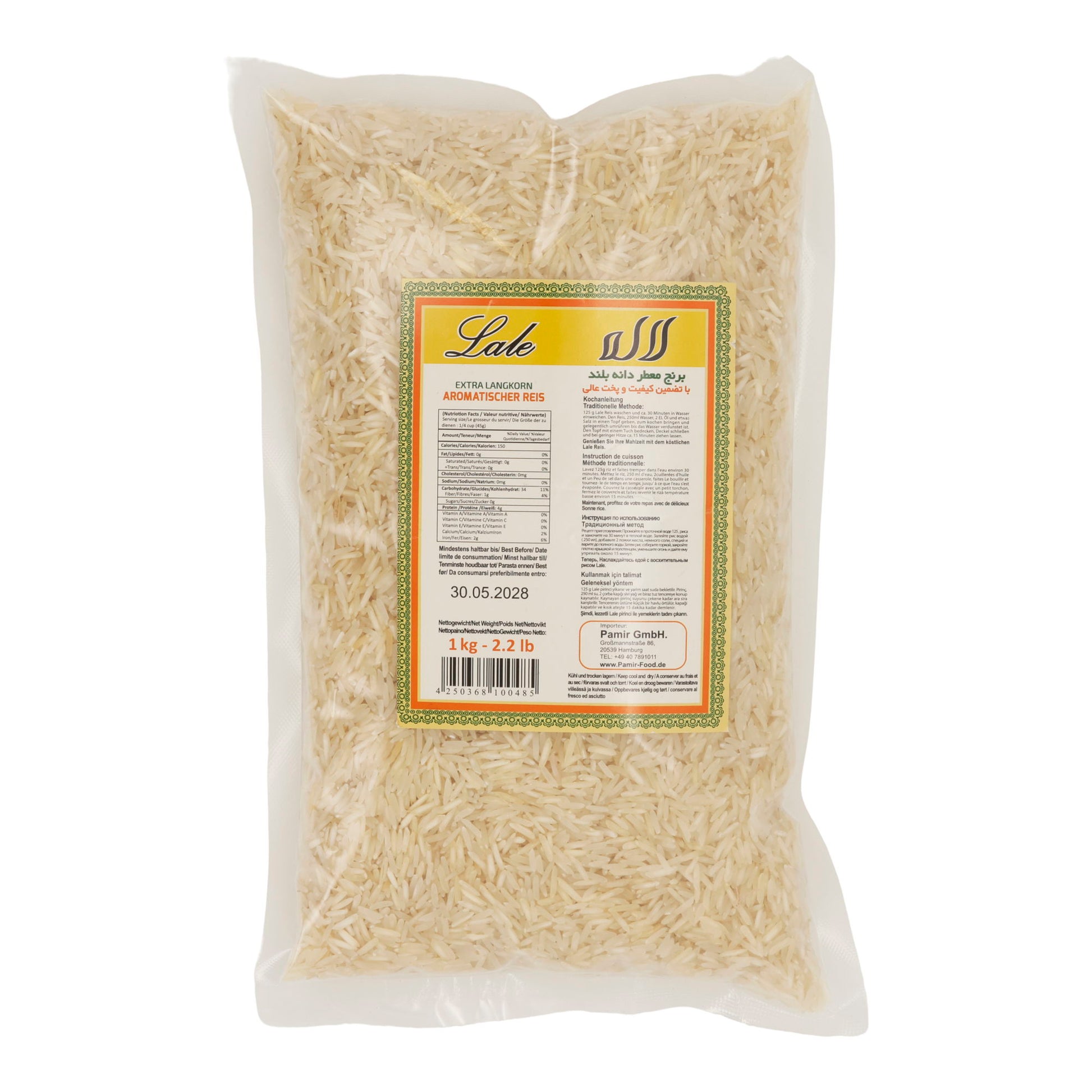 Langkornreis Lale | Aromatisch | Extra lange Körner | 1 kg - Taste Your World