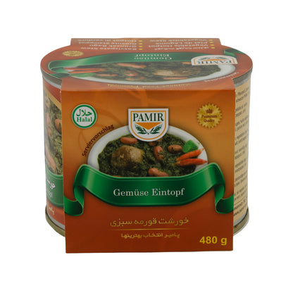 Groentestoofpot Pamir | Oosters | met kruiden en rode bonen | 480 g blik