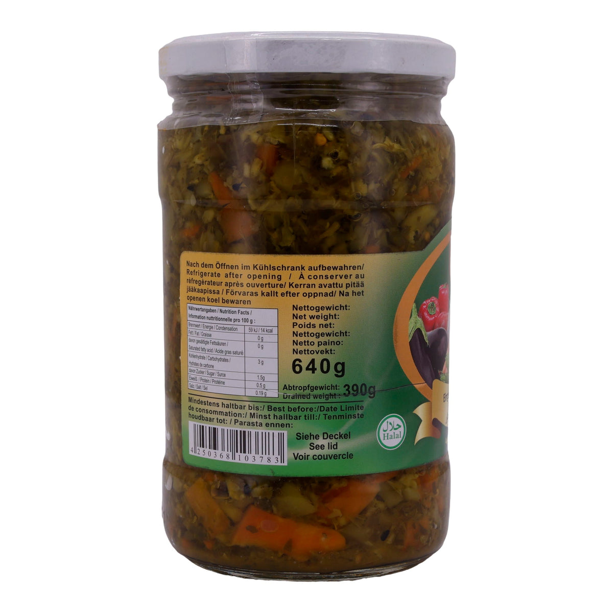 Eingelegtes Gemüse Pamir | Gemüse | Hafte Bjar, – | 640 g PAMIR