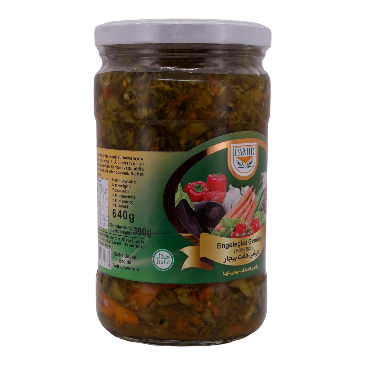 Eingelegtes Gemüse Pamir | Gemüse | Hafte Bjar, – | 640 g PAMIR