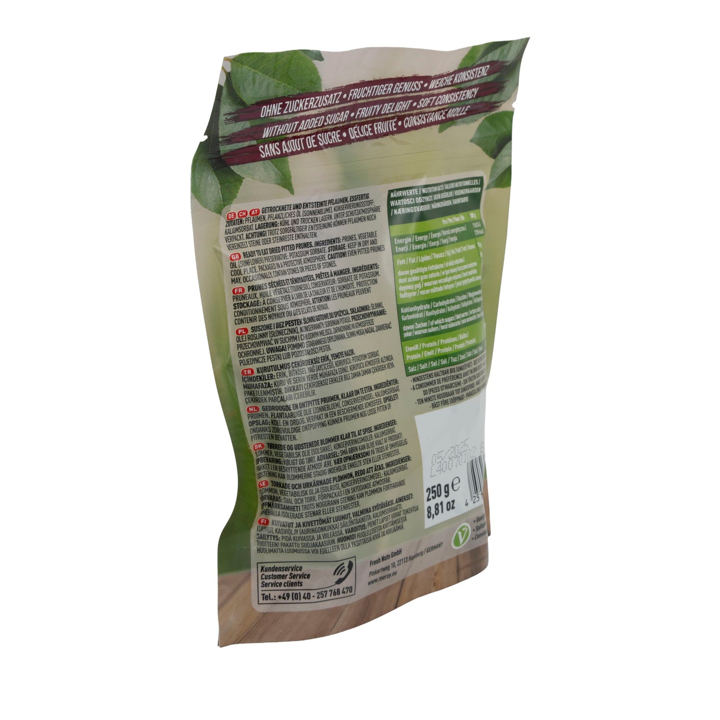 Pflaumen Meray | Getrocknet & entsteint | Fruchtiger Genuss ohne Zuckerzusatz | 250 g