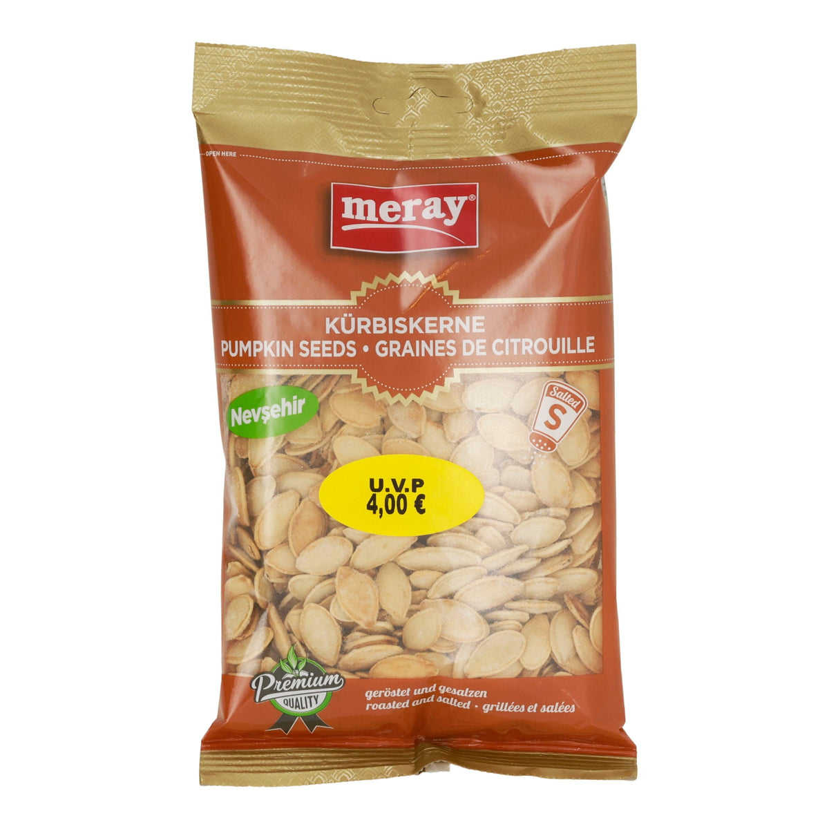 Kerne Meray | Kürbiskerne | Geröstete und gesalzene Kürbiskerne | 200 g MERAY