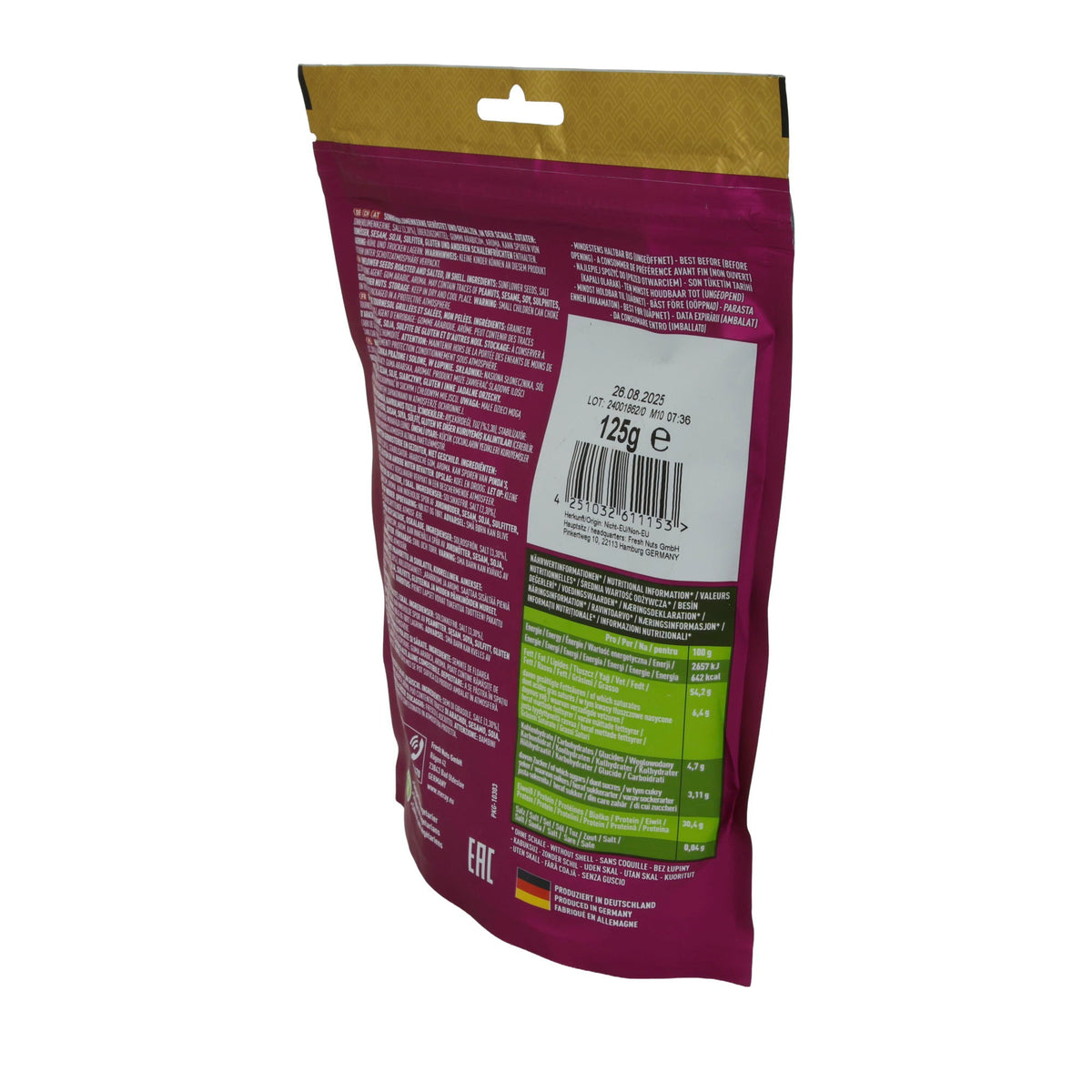 Sonnenblumenkerne Dakota Meray | Geröstet und gesalzen | Für den Snack-Genuss | 125 g MERAY