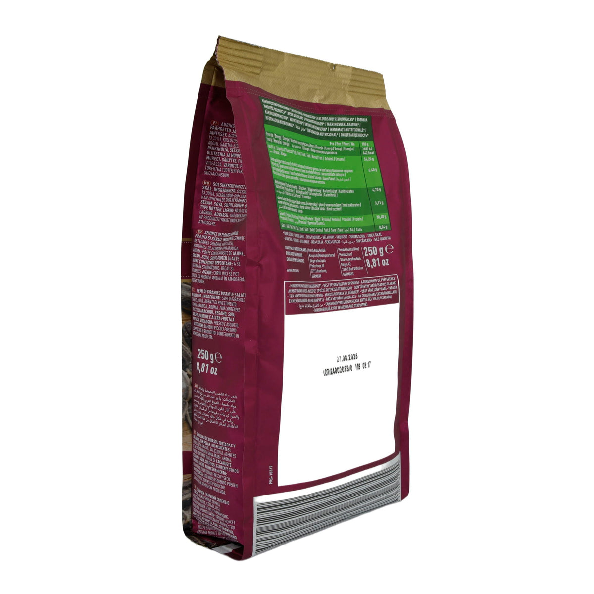 Sonnenblumenkerne Meray | Dakota Original | Geröstet und gesalzen | Premium Qualität 250g