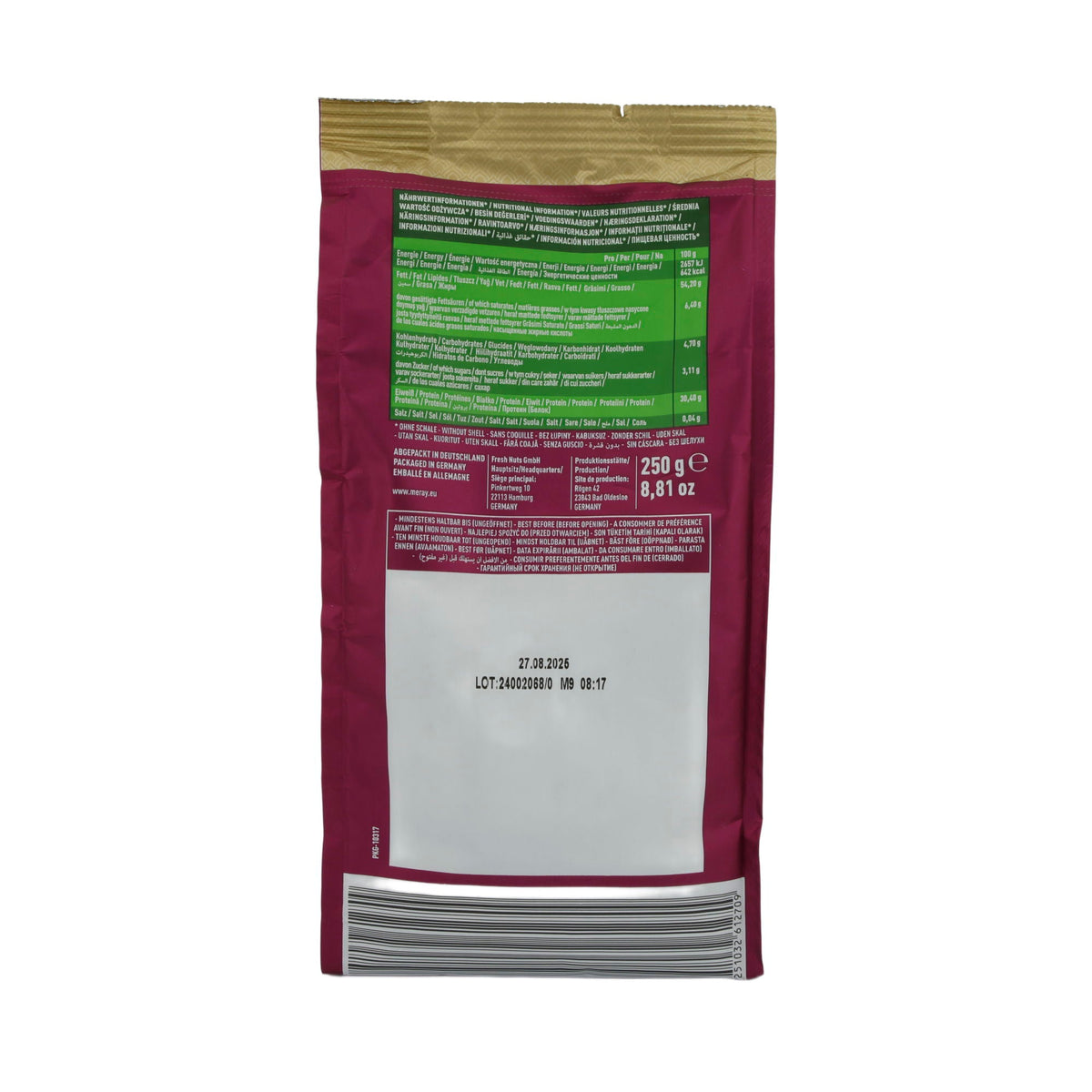 Sonnenblumenkerne Meray | Dakota Original | Geröstet und gesalzen | Premium Qualität 250g