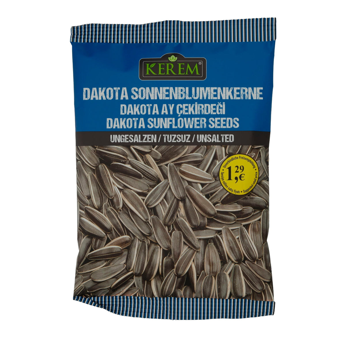 Sonnenblumenkerne Kerem Dakota | Ungesalzen | Geröstete Sonnenblumenkerne | 150 g