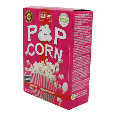 Zuckriges Mikrowellen Popcorn Meray | Süßigkeit | mit Sonnenblumenöl im 3er Pack | 270 g
