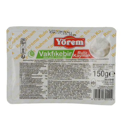 Sahne Yörem | Vakfikebir Rulo Kaymak | Tradizionale, turco | 150 g