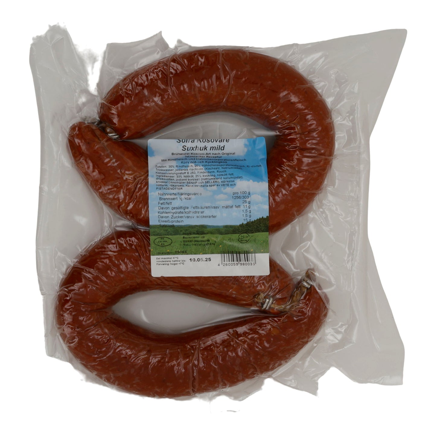 Salame Sofra Kosova | Suxhuk delicato | Tradizionale, stagionato all'aria | 500 g