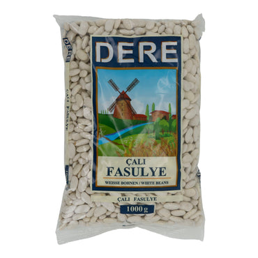 Hülsenfrucht Dere | Çalı Fasulye | Weiße Bohnen für Suppen & Salate | 1000 g DERE