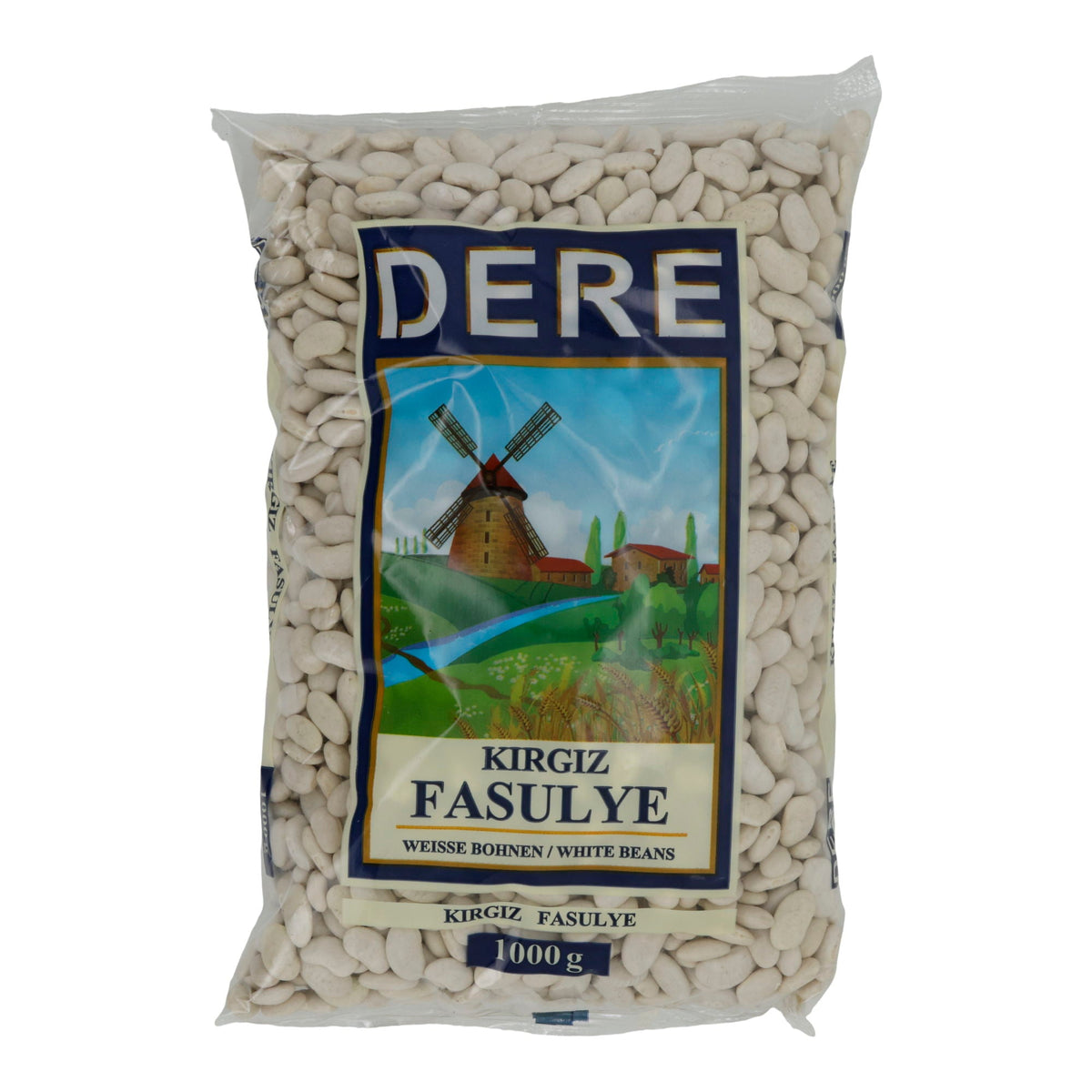 Weiße Bohnen Dere Kirgiz Fasulye | Für Eintöpfe, Salate und herzhafte Küche | 1000 g