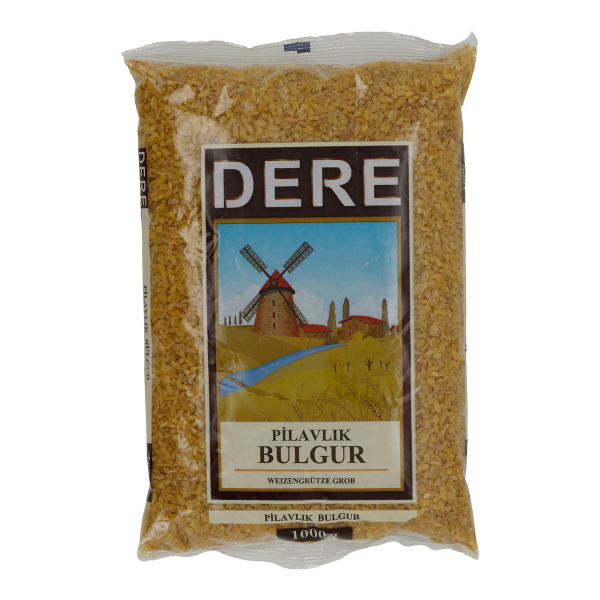 Grobe Weizengrütze Dere Pilavlik Bulgur | Für klassischen Bulgur-Pilaw & Beilagen | 1000 g DERE