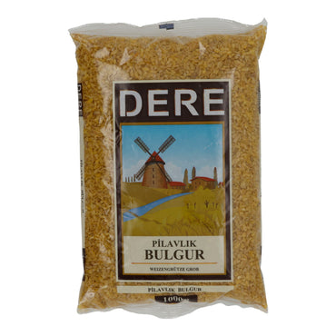 Grobe Weizengrütze Dere Pilavlik Bulgur | Für klassischen Bulgur-Pilaw & Beilagen | 1000 g DERE