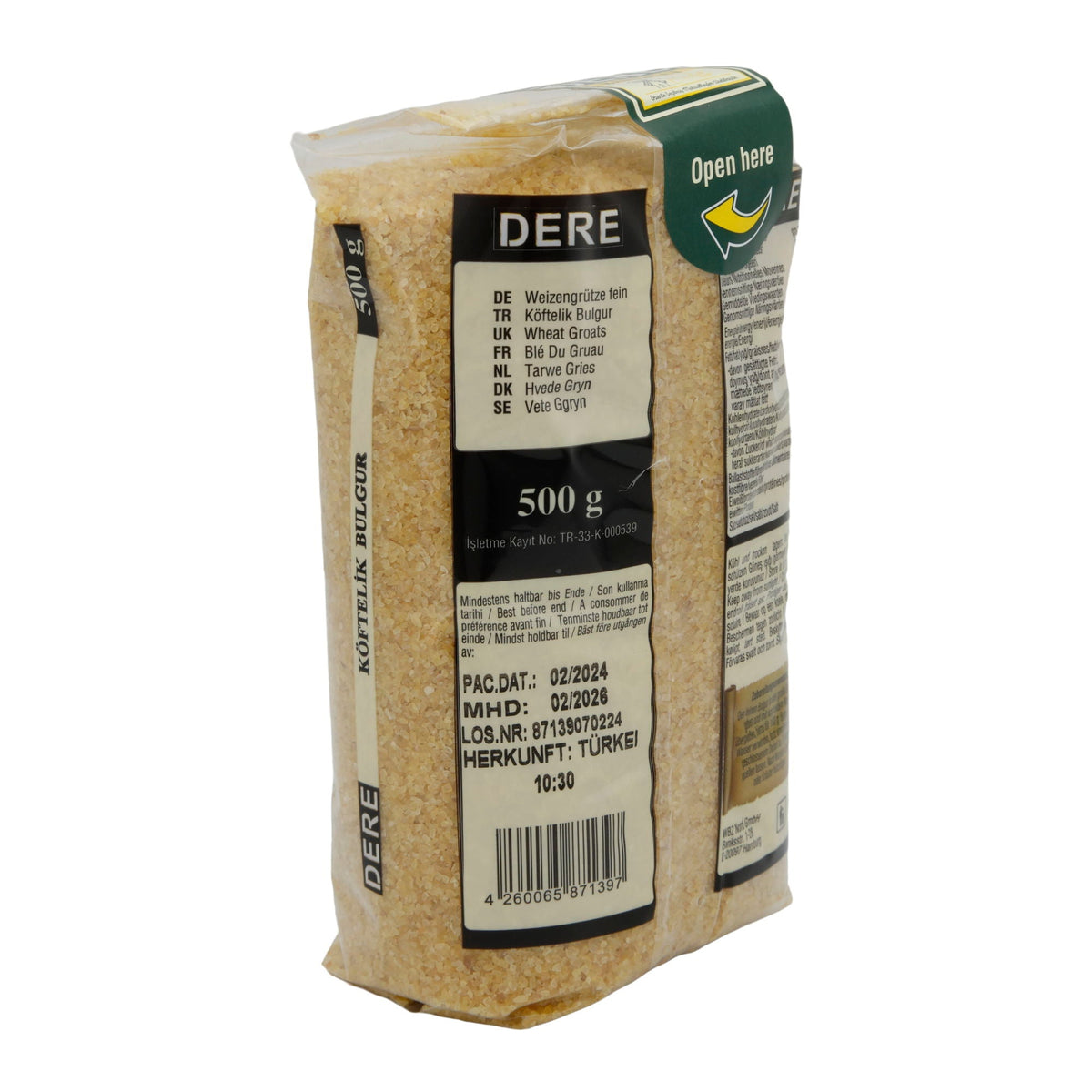 Bulgur DERE | Fein gemahlen | Ideal für köstliche Bulgur-Rezepte | 500g DERE