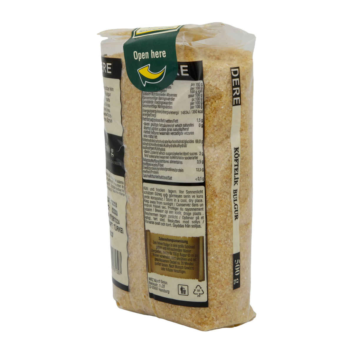 Bulgur DERE | Fein gemahlen | Ideal für köstliche Bulgur-Rezepte | 500g DERE