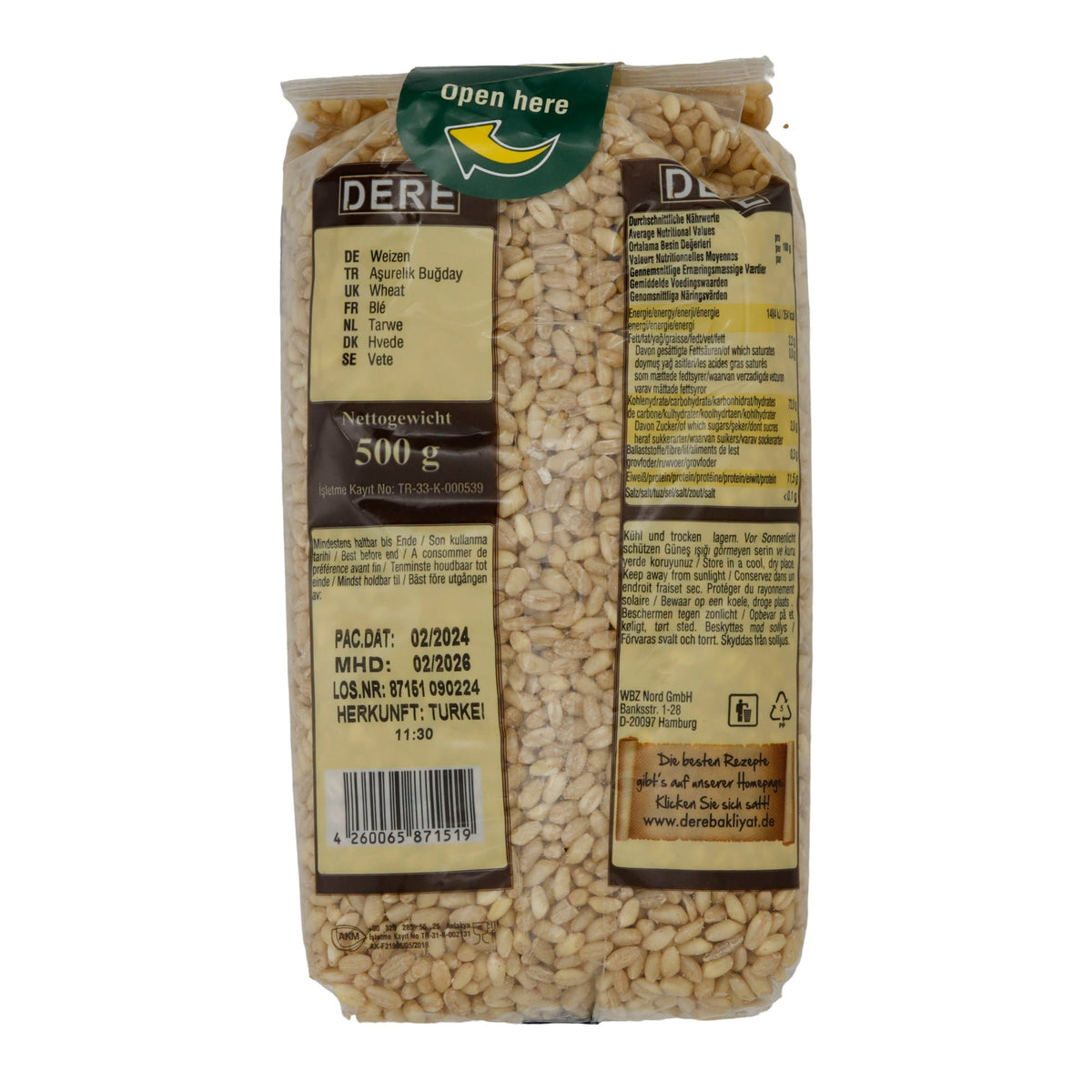 Weizen Dere | Aşurelik | Für Aşure | 500g
