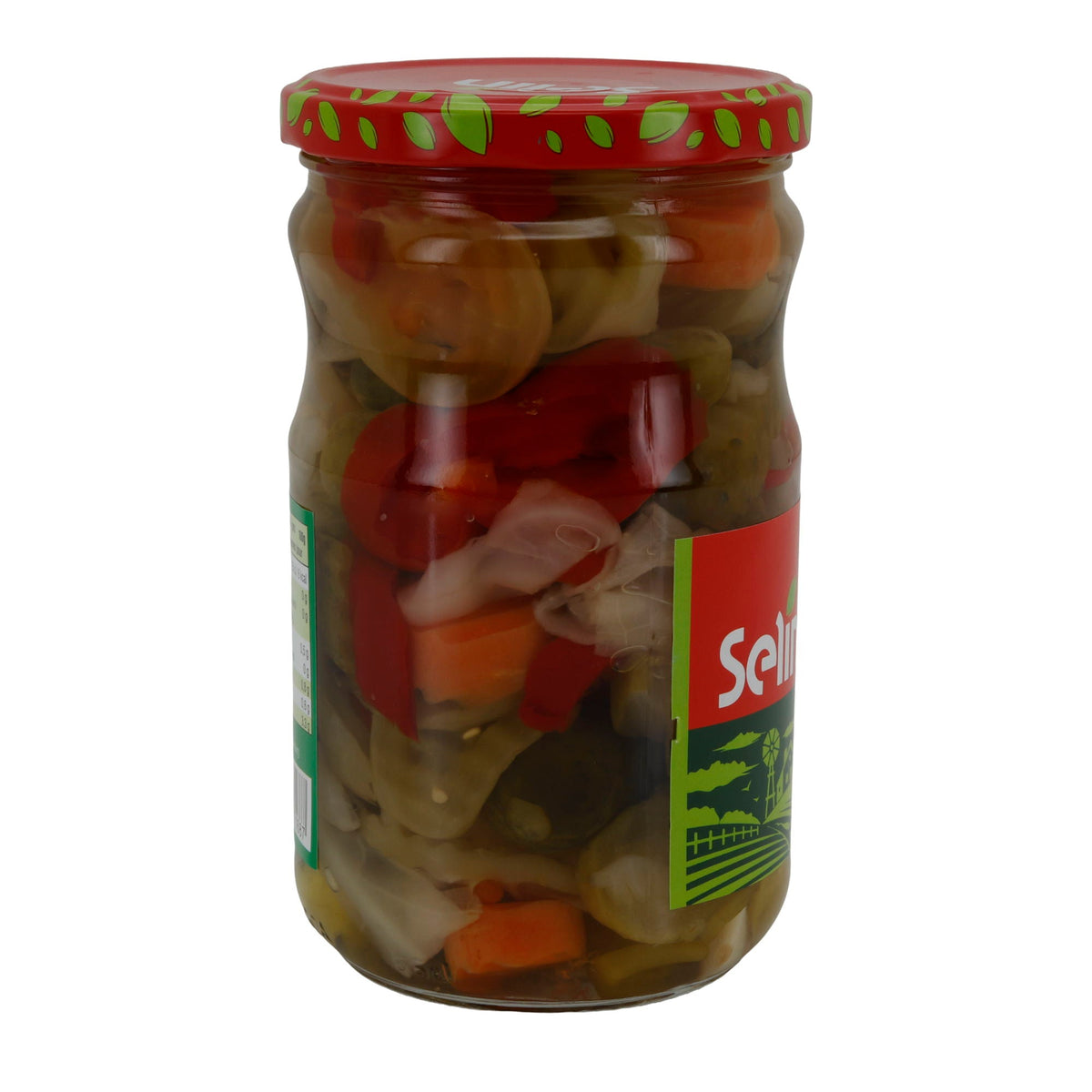 Gemüsevielfalt Selin Türlü Turşu | Eingelegte Gemüse | Bunte Vielfalt für herzhaften Genuss | 610 g Glas SELIN
