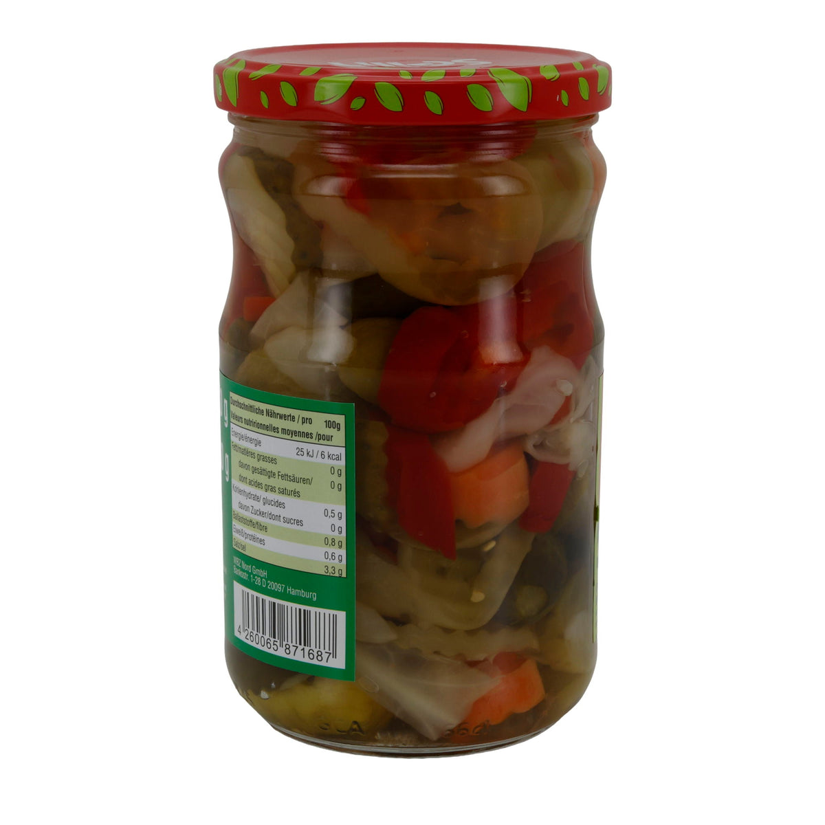 Gemüsevielfalt Selin Türlü Turşu | Eingelegte Gemüse | Bunte Vielfalt für herzhaften Genuss | 610 g Glas SELIN