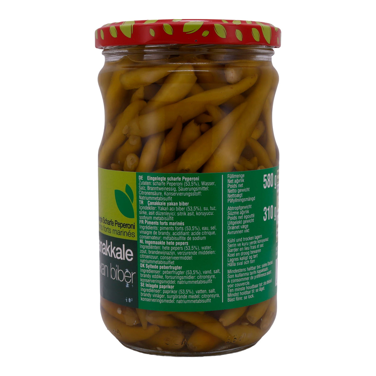 Peperoni Selin | Jalapenos | Frisch & würzig | 580g (310g Abtropfgewicht)