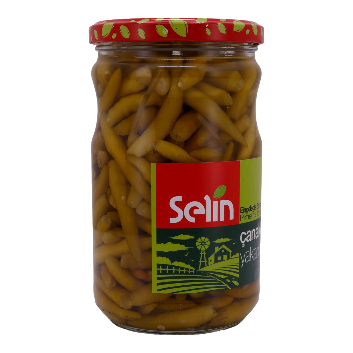 Peperoni Selin | Jalapenos | Frisch & würzig | 580g (310g Abtropfgewicht)