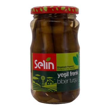 Eingelegtes Peperoni Selin | Eingelegte Grüne Peperoni | Würzige Leckerbissen | 330 g SELIN