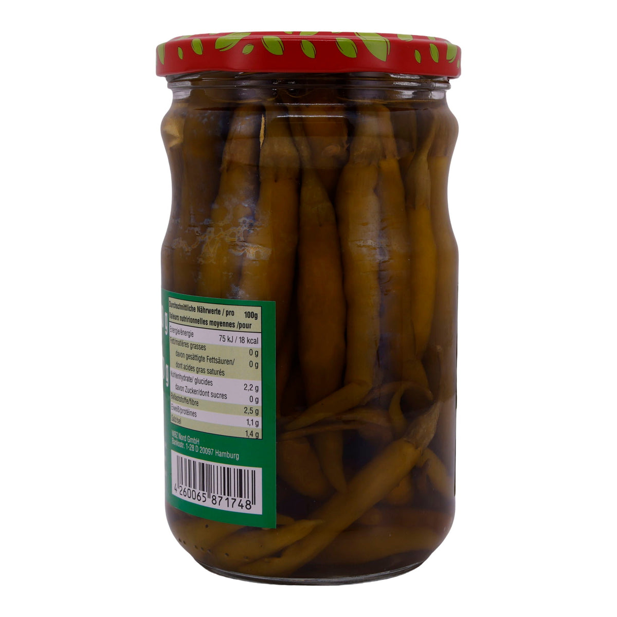 Peperoni Selin | Eingelegte grüne Jalapeños | In Essig | 580g Glas SELIN