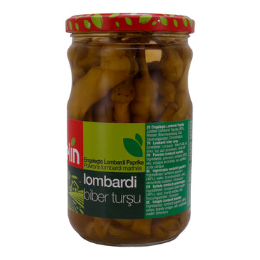 Paprika Selin | Lombardi | Ingelegde groene paprika | 540g