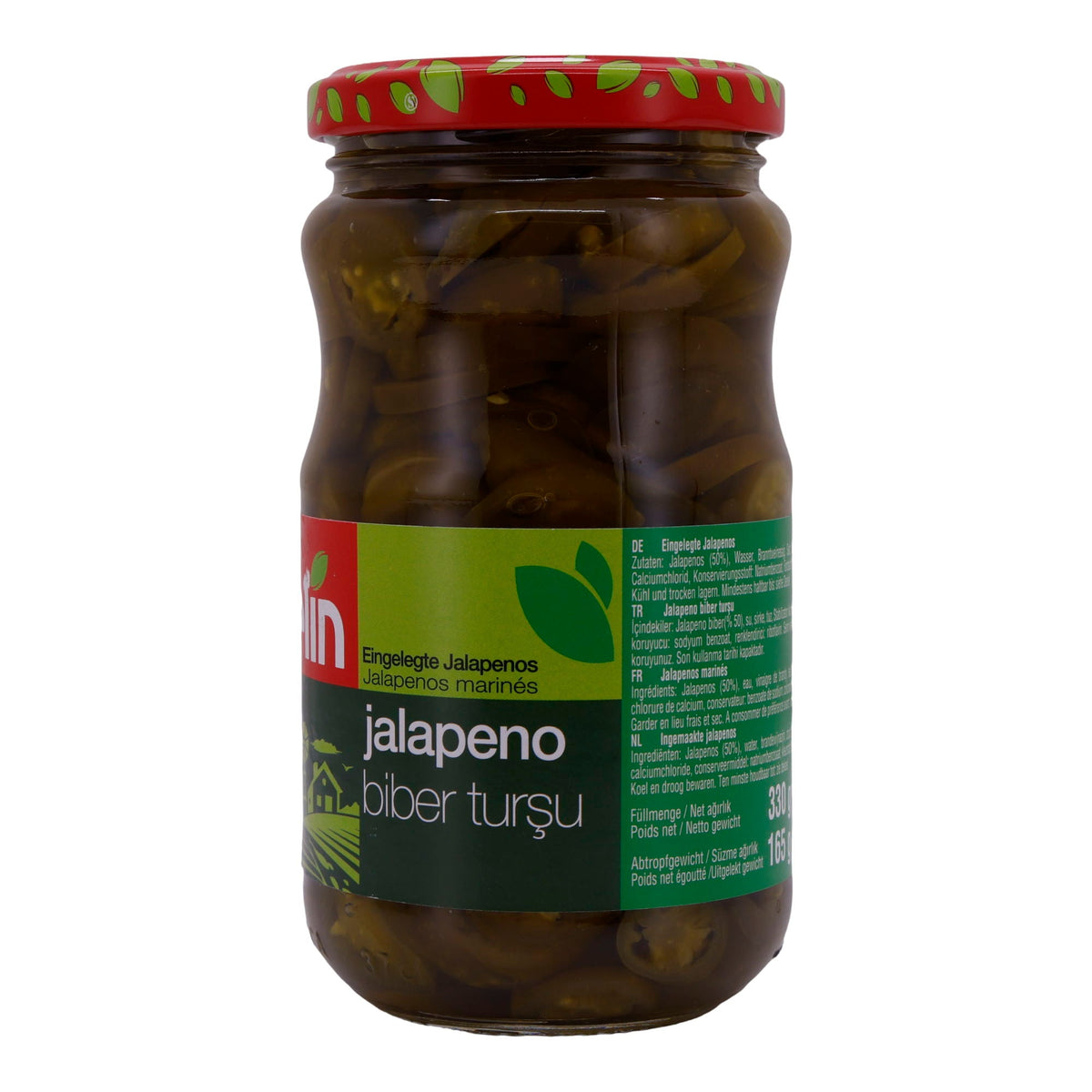 Jalapeños Selin | Gemüse | Jalapeños Marinés, scharf | 330g