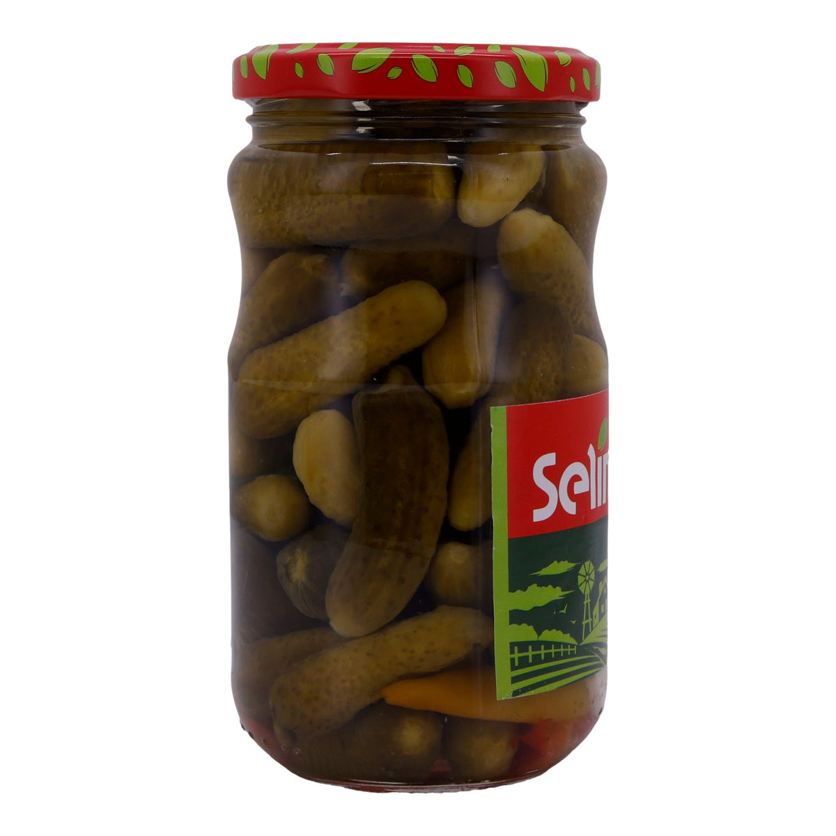 Cornichons Selin | Kornischon Türsü | In Essig mit Paprika und Knoblauch | 330g