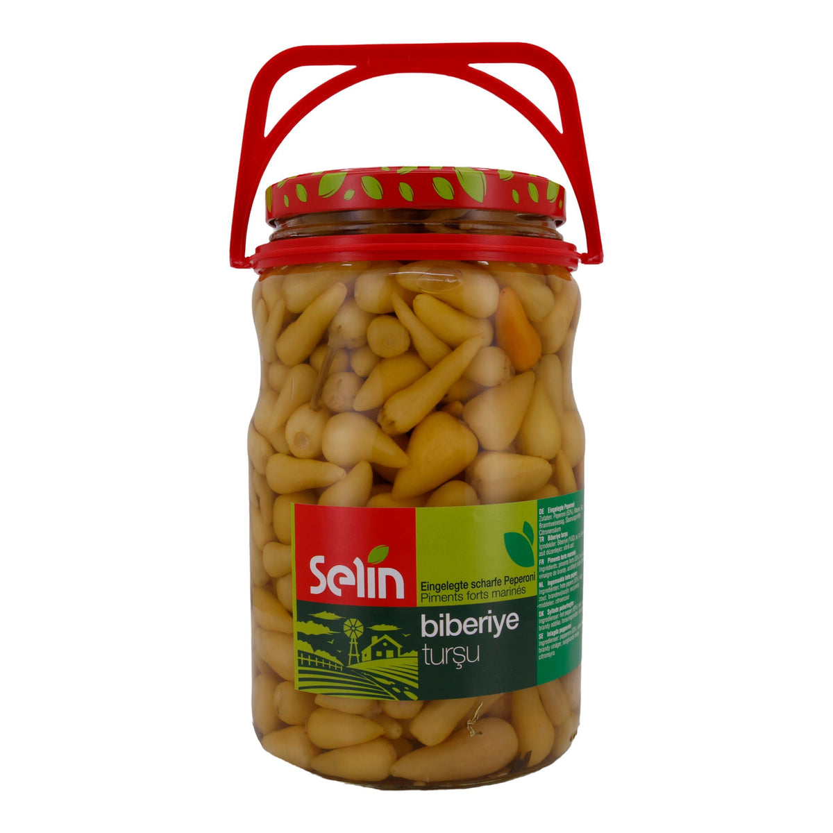 Peperoni Selin | Eingelegt, scharf | In Essig, würzig und frisch | 1500g