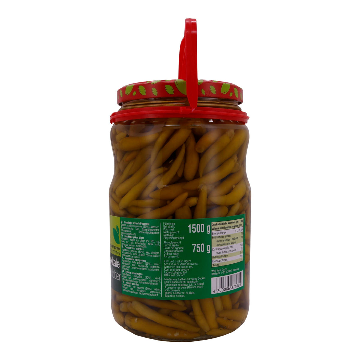 Peperoni Selin | Scharfe | Marinierte Chili-Paprika | 1500g SELIN