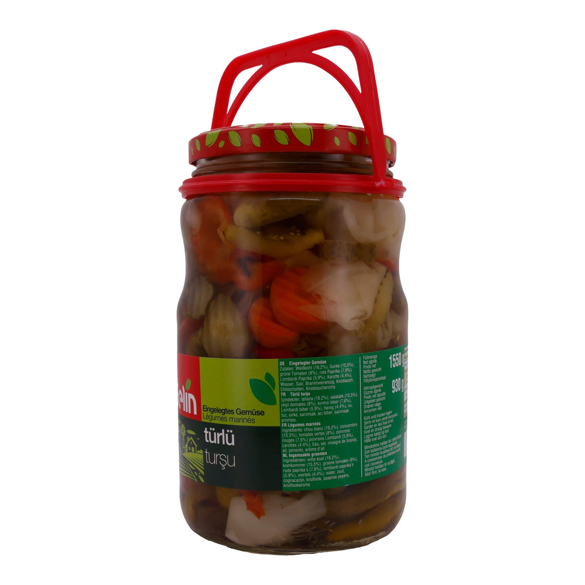 Gemüse Selin | Türlü Turşu | Gemischte eingelegte Gemüse | 1550g